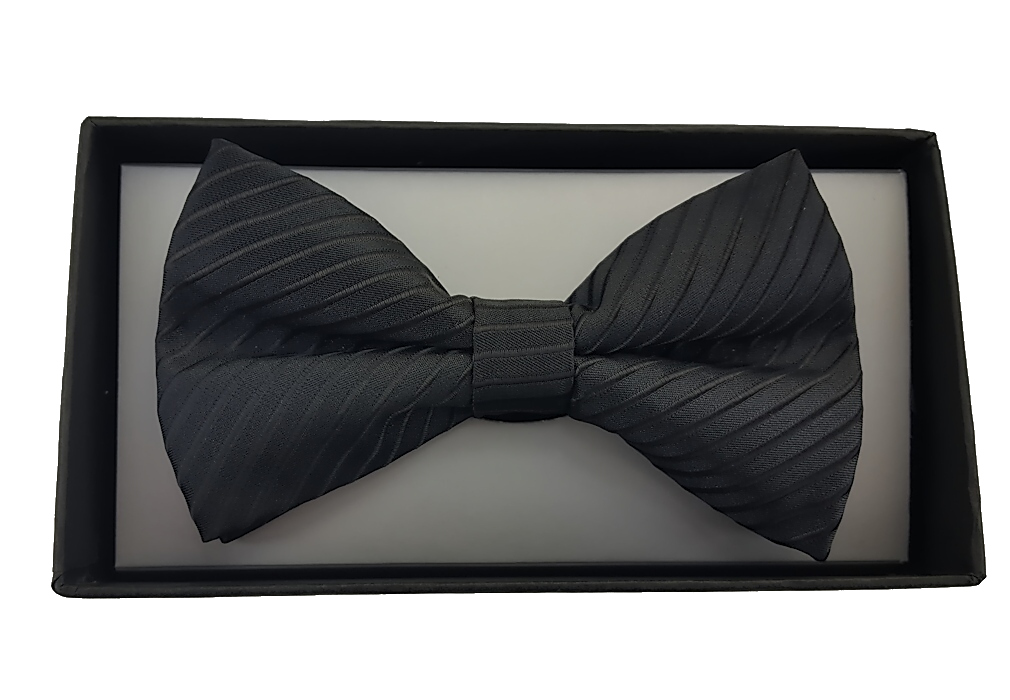 Fliege + Einstecktuch Schleife Smokingflieg Binder de Luxe 547 schwarz