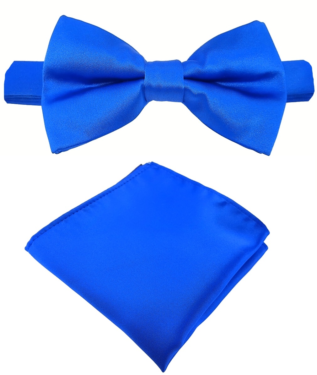 Fliege Einstecktuch Schleife Querbinder Binder de Luxe 136 blau Krawatten 